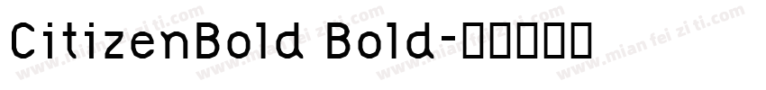 CitizenBold Bold字体转换